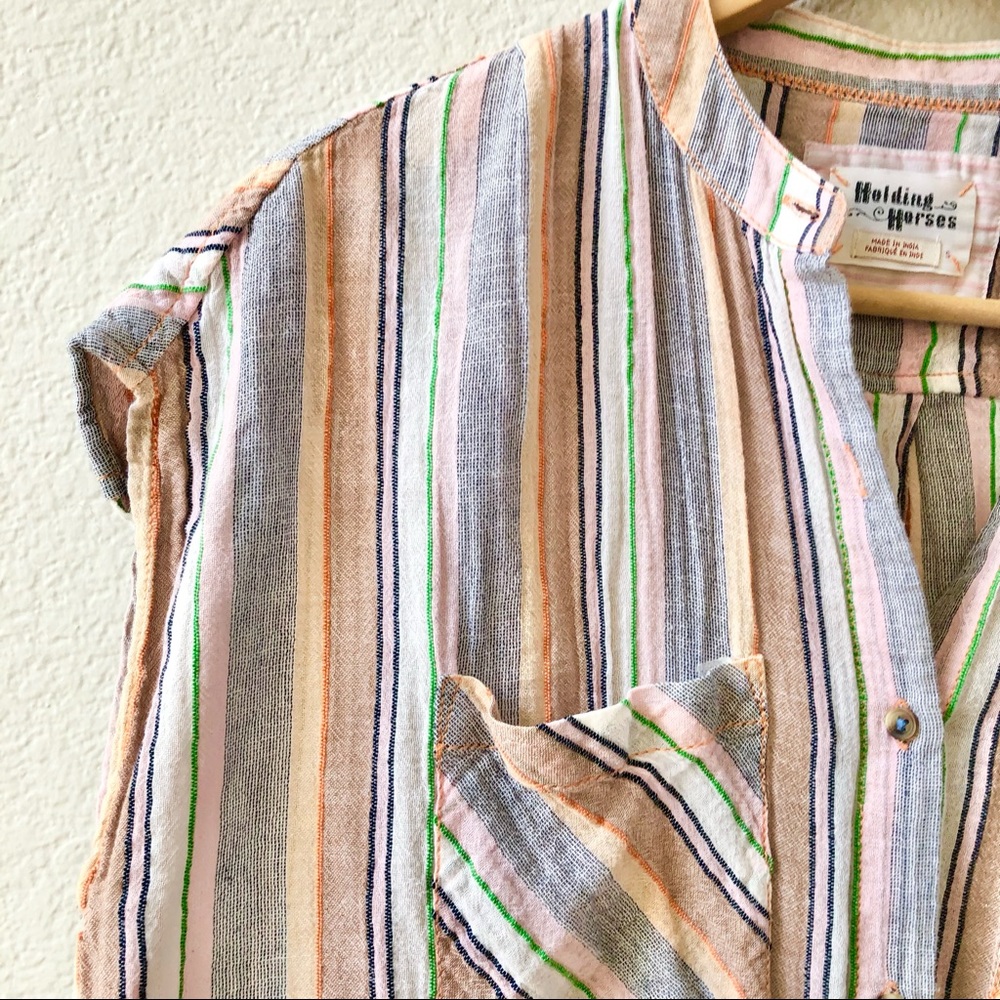 Anthropologie Holding Horses 100% Cotton Merida Tunic Size Small - Picture 6 of 10